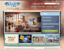 Tablet Screenshot of bransongetaways.com